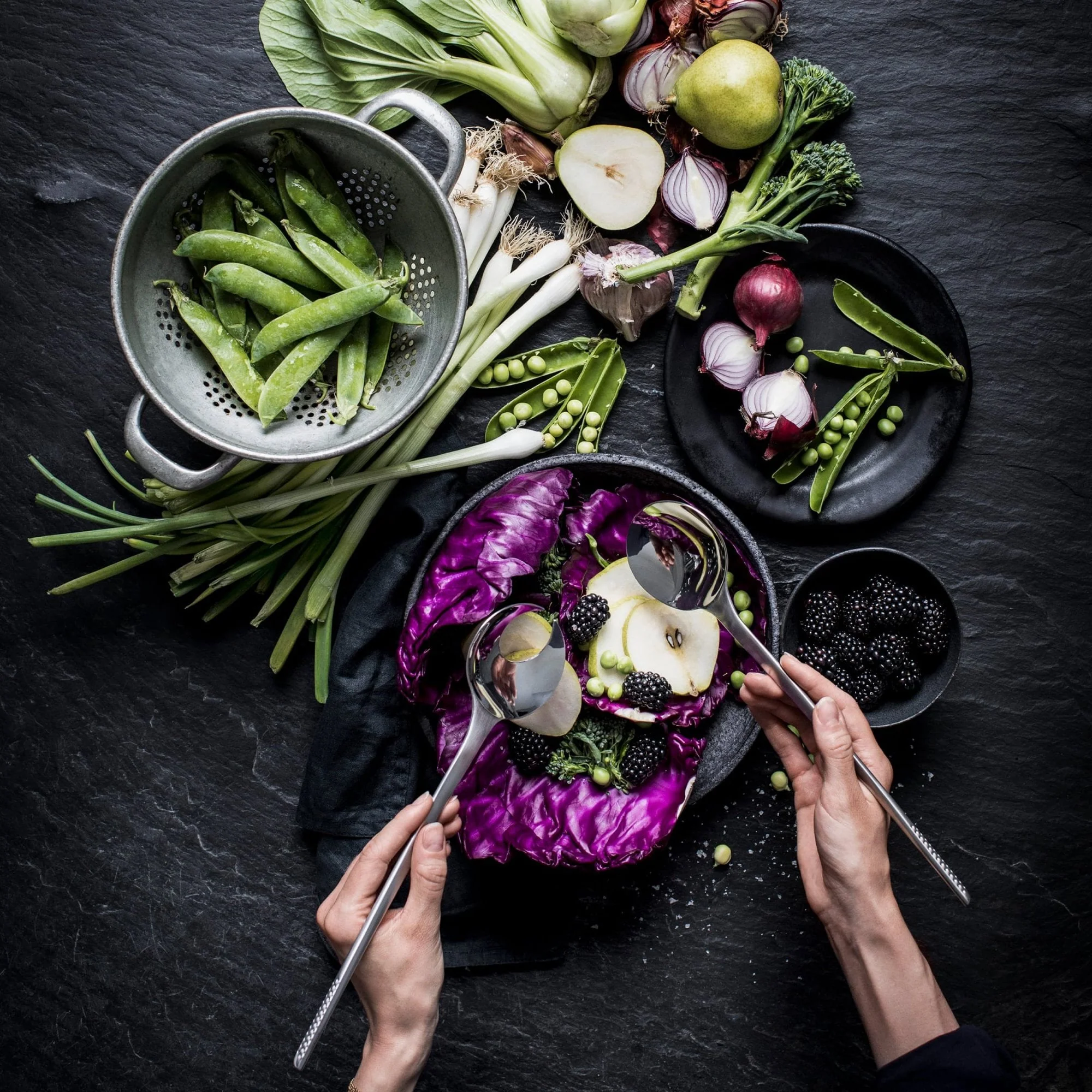 Global 2 Piece Salad Serving Set - Image 4