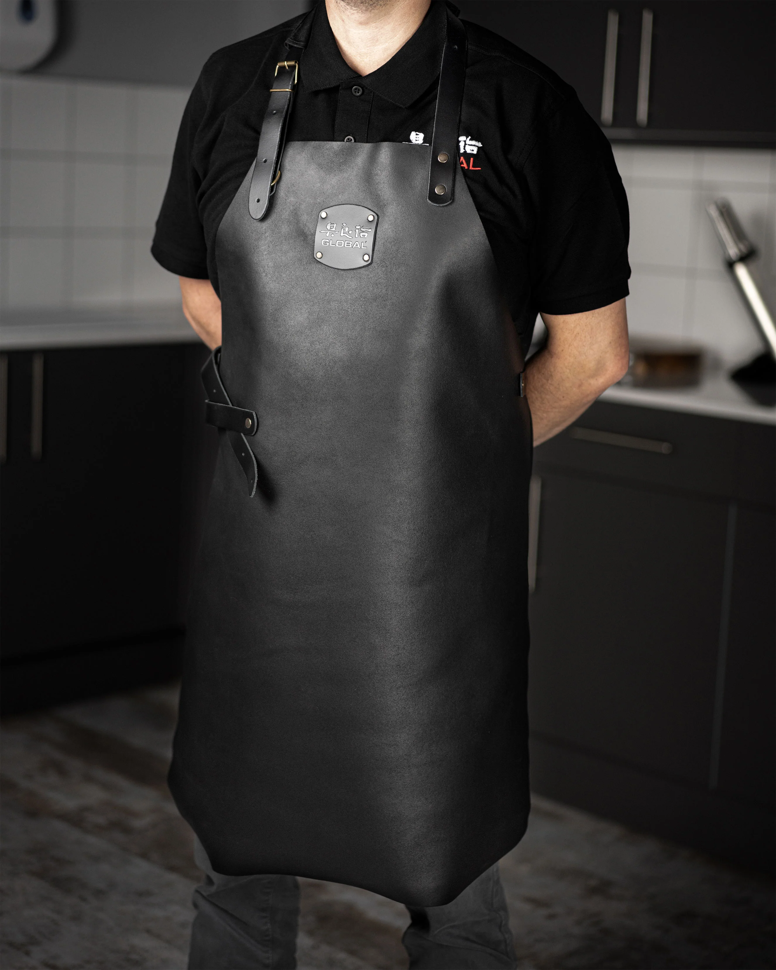 Deluxe Leather Apron, Black - Image 3