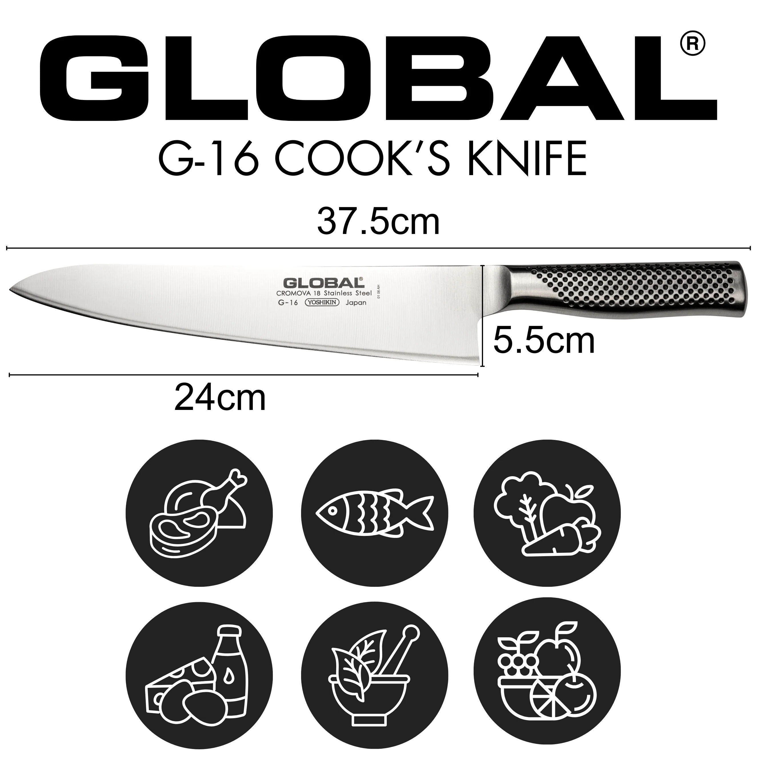 G-16 Cook's Knife 24cm - Image 7