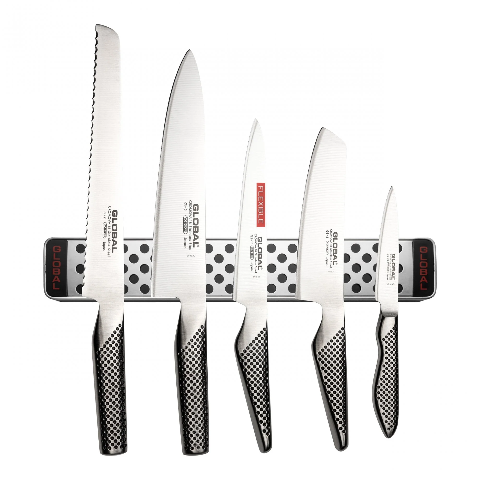 6 Piece Knife Set with Magnetic Rack