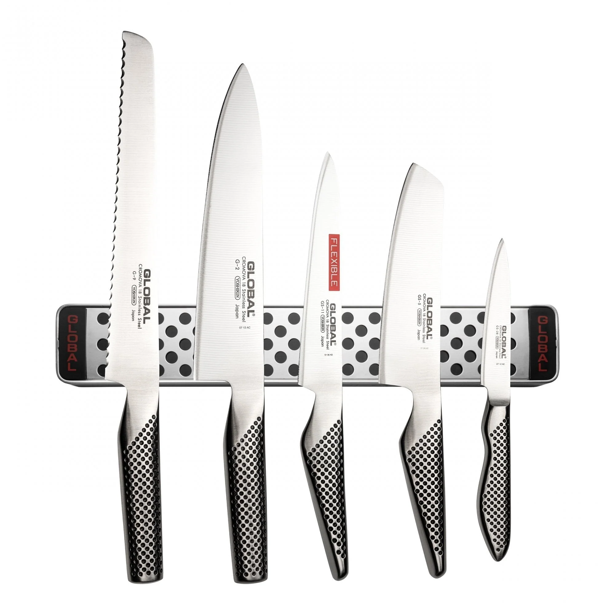 6 Piece Knife Set with Magnetic Rack - Image 2