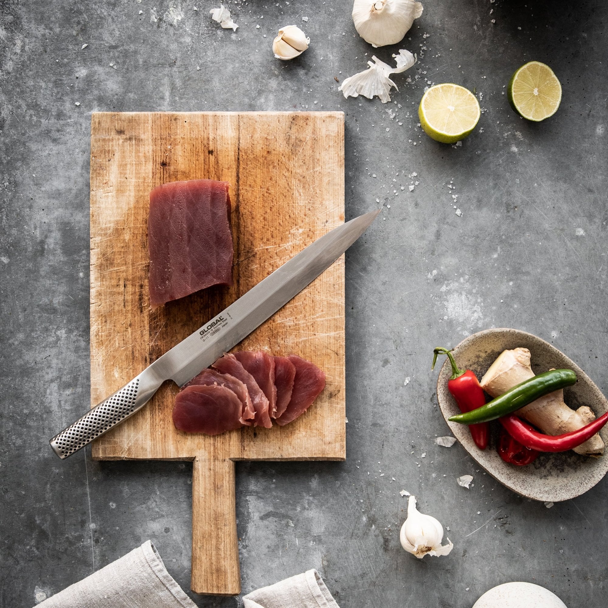G-11 Yanagi Sashimi Knife 25cm Blade - Image 6