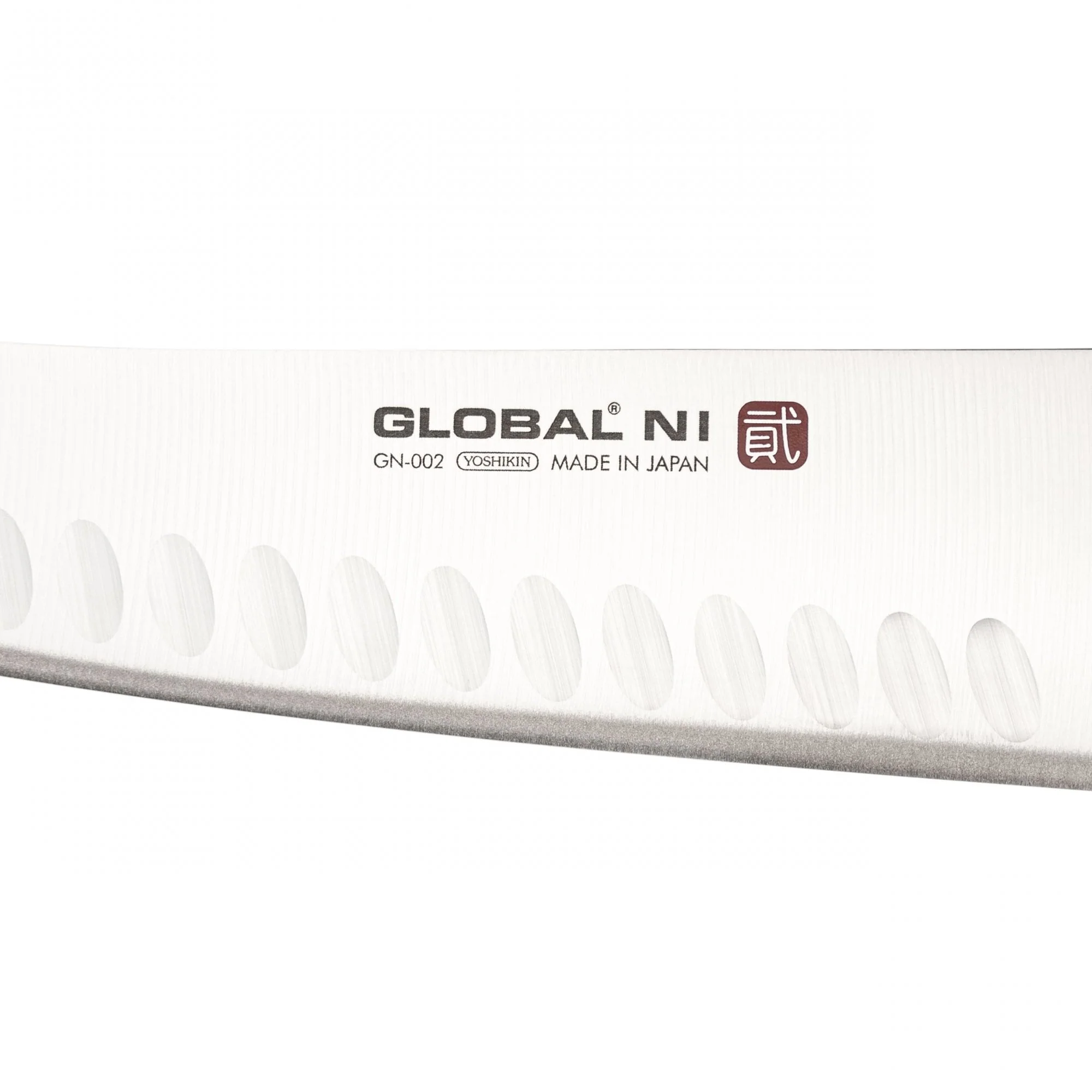 GN-002 Ni Fluted Oriental Cook's Knife 20cm - Image 2