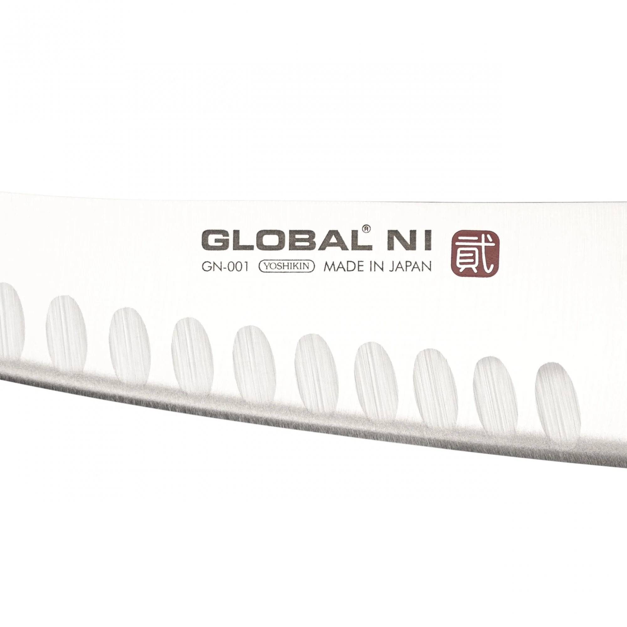 GN-001 Ni Fluted Oriental Cook's Knife 16cm - Image 2