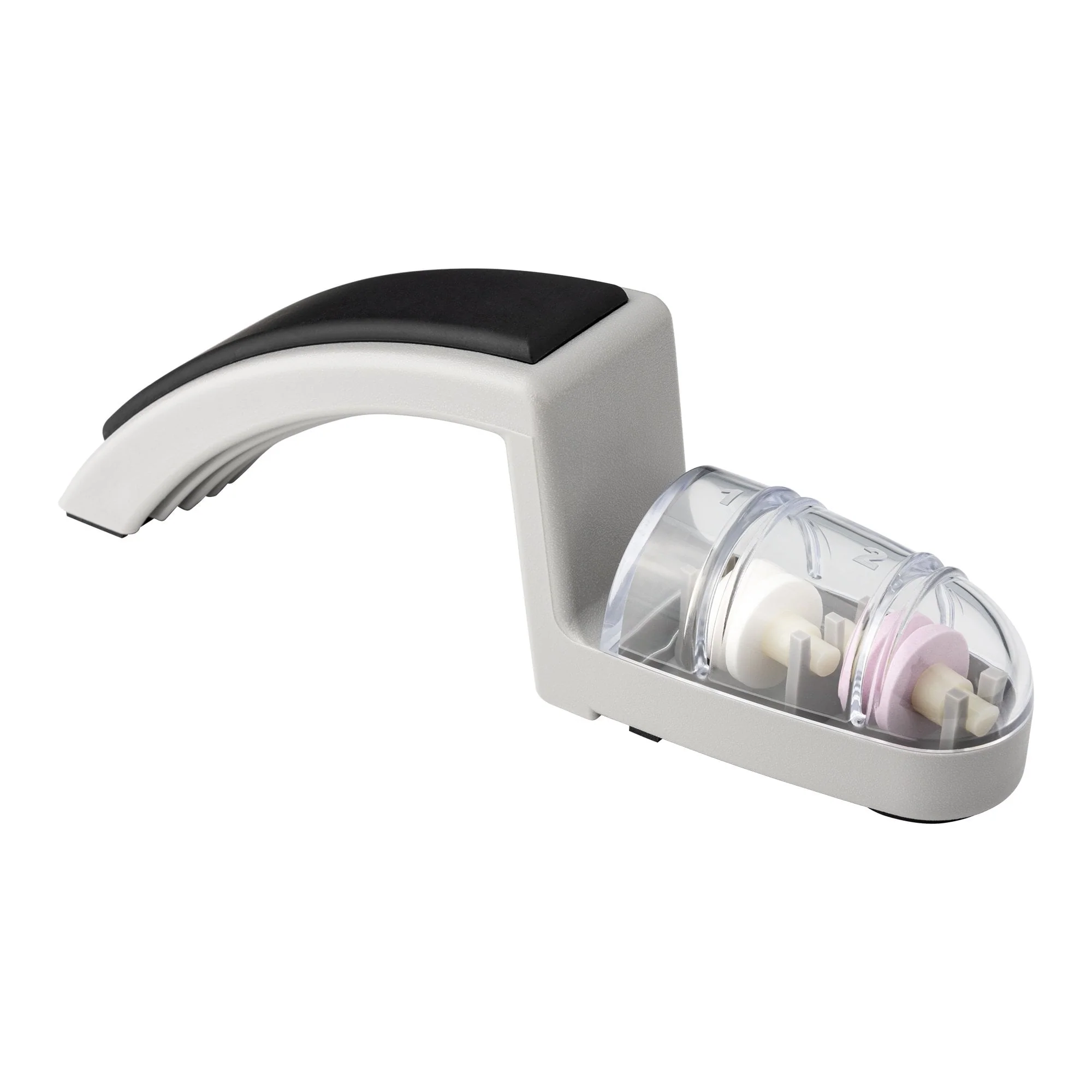 MinoSharp Shinkansen Sharpener, Grey & Black SH-220/GB